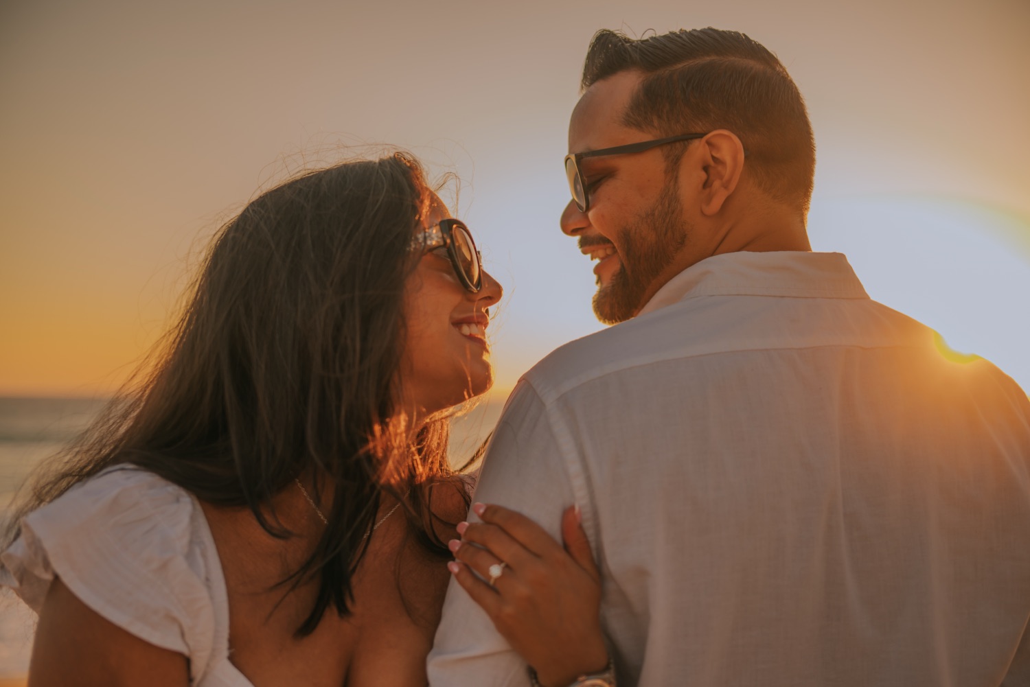 Krissy and Atin at golden hour